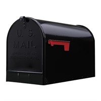 15in Black Steel Mailbox