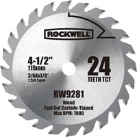 Rockwell 4-1/2-in 24-tooth Fine Finish Carbide