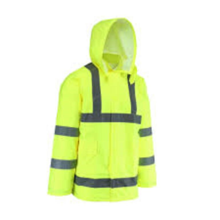 Men's Large Yellow Rain Jacket