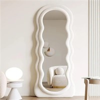 Wavy Floor Mirror, 63 x 24 inches, Full Length,