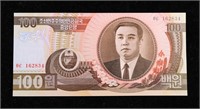 1992 Upper Korea 100 Won Banknote P# 43a Grades Ge