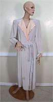 Vintage Ladies Lavender Satin Robe