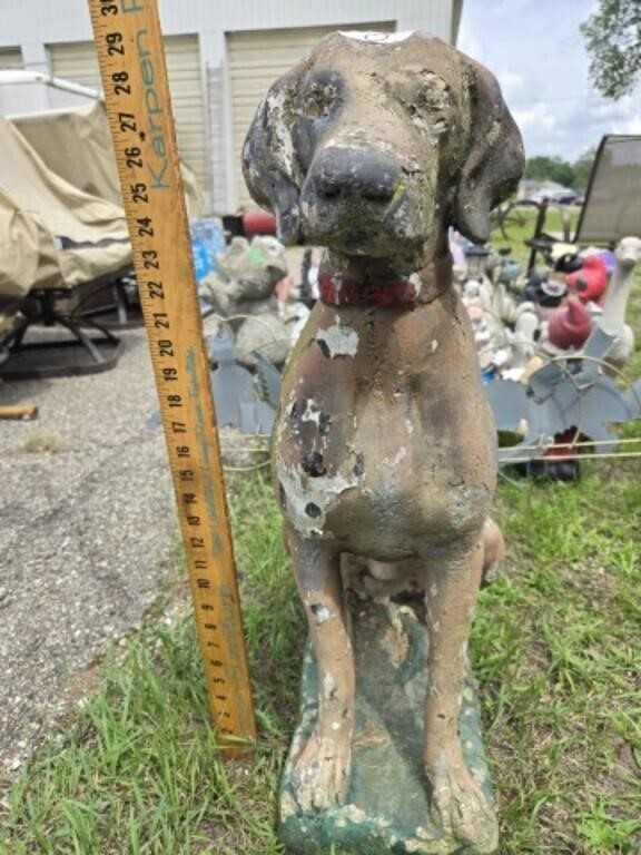 Large Dog Cement Statue