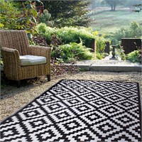 FH Home Outdoor Rug - Waterproof, Fade Resistant,