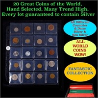 20 Great Coins of the World, hand selected, many t