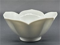 White Porcelain Lotus Bowl