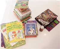 Lot de livres, casse-tête et jeux pour enfants