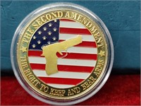 2nd Amendment Colorized Coin