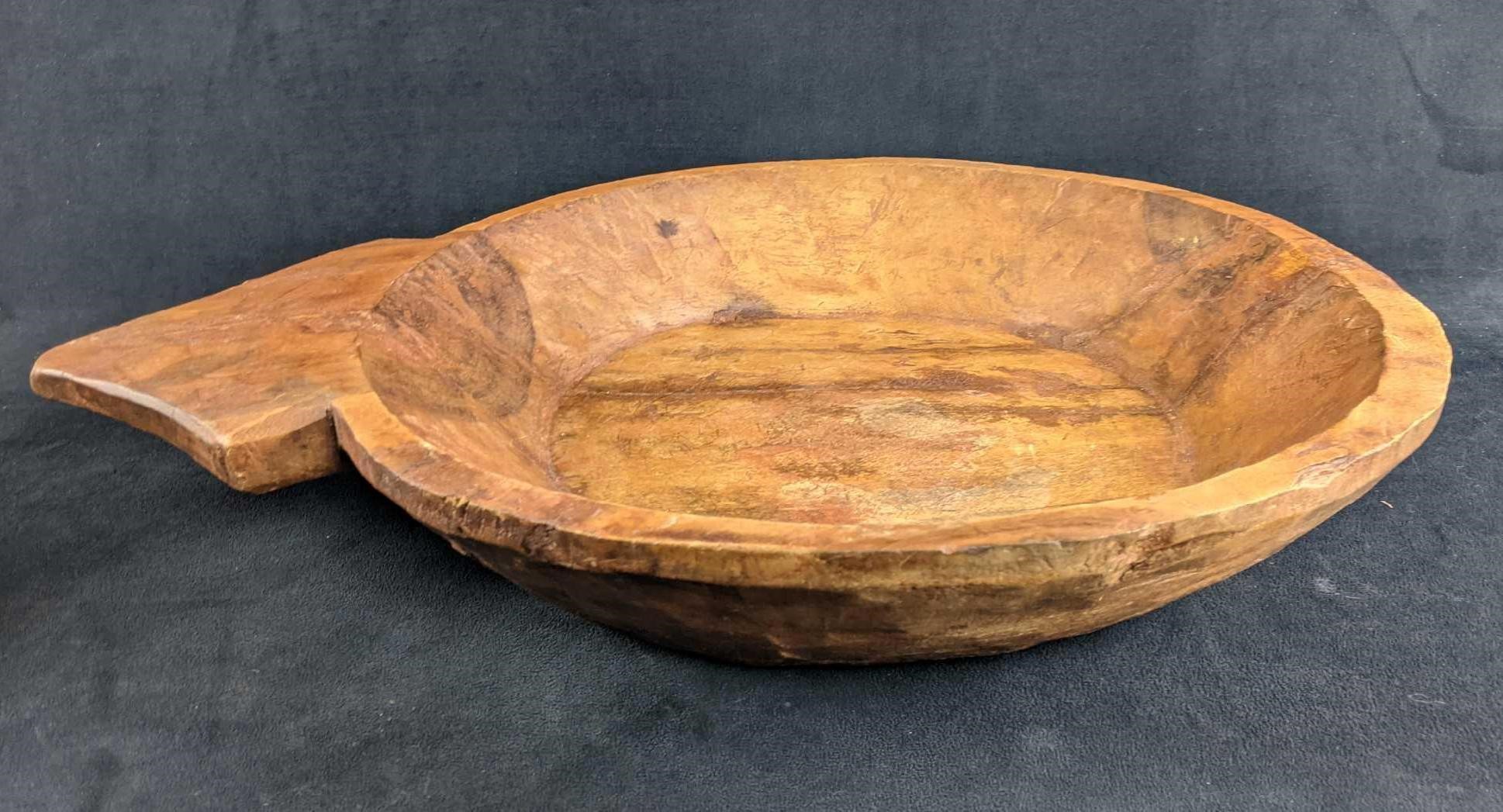 Hand Carved Large Wood Bowl