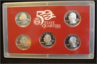 2004 U.S. Mint State Quarter Silver Proof Set