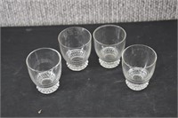 4 Federal Glass Columbia Clear Glasses