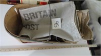 Fruit Basket w/ Burlap Sacks /Great Britain Postal