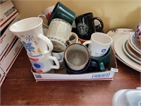 Coffee Mugs, Tea Pot & Plates