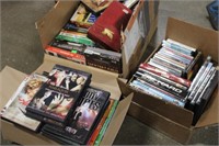 3 Boxes of DVD & VHS & Stand