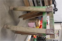 Pair of Wooden Wobbly Saw Horses