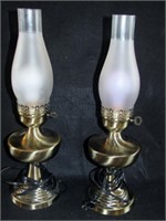 pair of electric lamps @19"