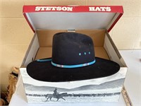 4" Brim Black Stetson Hat