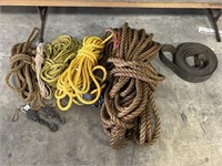 Rope & Vintage Pulleys.