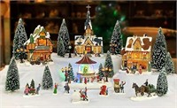 MOMENTS IN TIME Christmas Village 30 pc Set, with