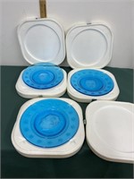 Wheaton Presidential Plates-Boxes in poor conditin