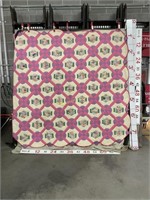 Purple/pink quilt (88.5X89 inches)