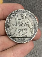 1926 Silver French Indo-China Piastre