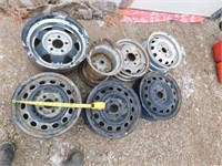 Qty of rims, various sizes