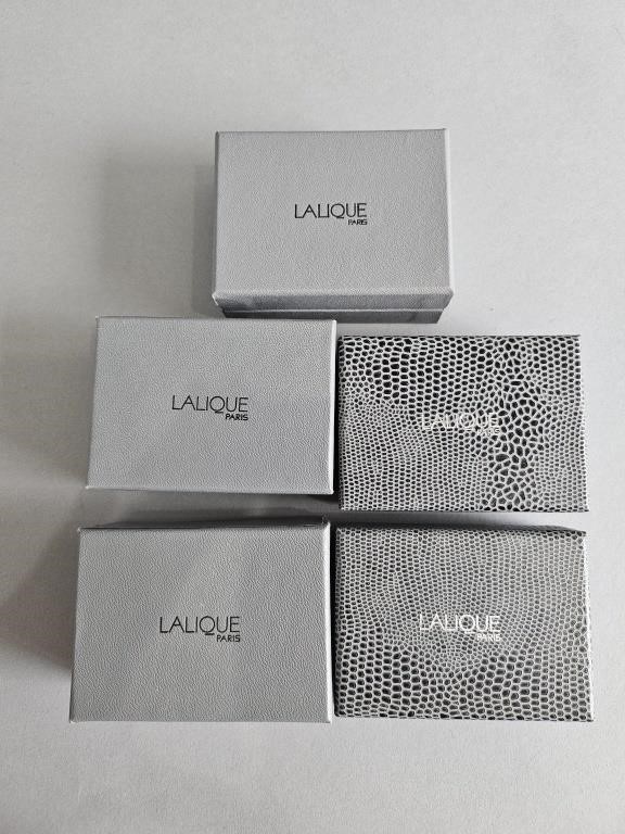 Empty Lalique Storage Boxes