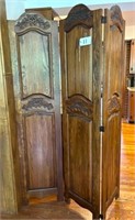 Wooden Room Divider - 3 Sections