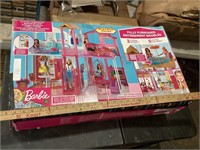 Unused Barbie 3-Story Fully Furnished Townhouse