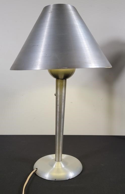 MCM Soundrite Brushed Aluminum Lamp