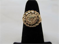 10k Gold Capricorn Zodiac Ring - Size 5