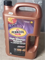 One Unopened Gallon Pennzoil High Mileage