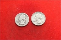Lot Of 2 Silver Quarters