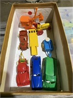 Vintage plastic toy cars