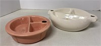 VTG Porcelain Divided Baby Bowls