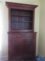 Antique cabinet with top