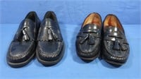 Mens Black Loafers w/Tassel-8M & 8D