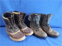 2 pairs Mens Boots-Wolverine Camo/Tan