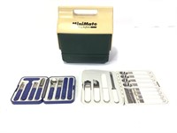 MiniMate Igloo Cooler & 2 Compact Utensil Sets