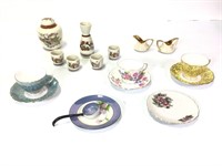 Misc. China Teacups, Saucers, Sake Set & More