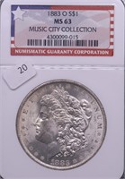 1883 O NGC MS63 MORGAN DOLLAR