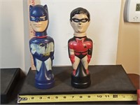 vtg Batman & Robin soaky bottles