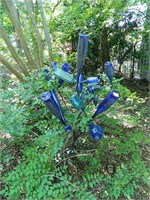Blue Glass Bottle Tree