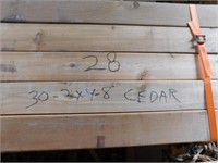 30 ~ 2X4X8 Cedar