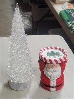 Table Top Xmas Tree & Santa Claus Decoration