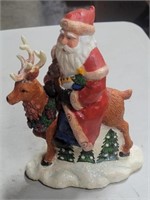 Santa Claus Riding Reindeer