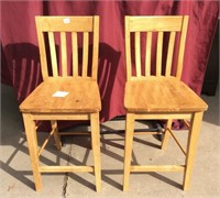 Pair of Contemporary Bistro Style Kitchen Chairs
