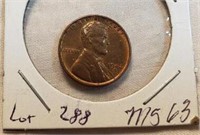 1942S Wheat Cent MS63