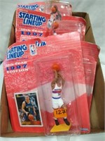 4 NBA Starting Lineup figures